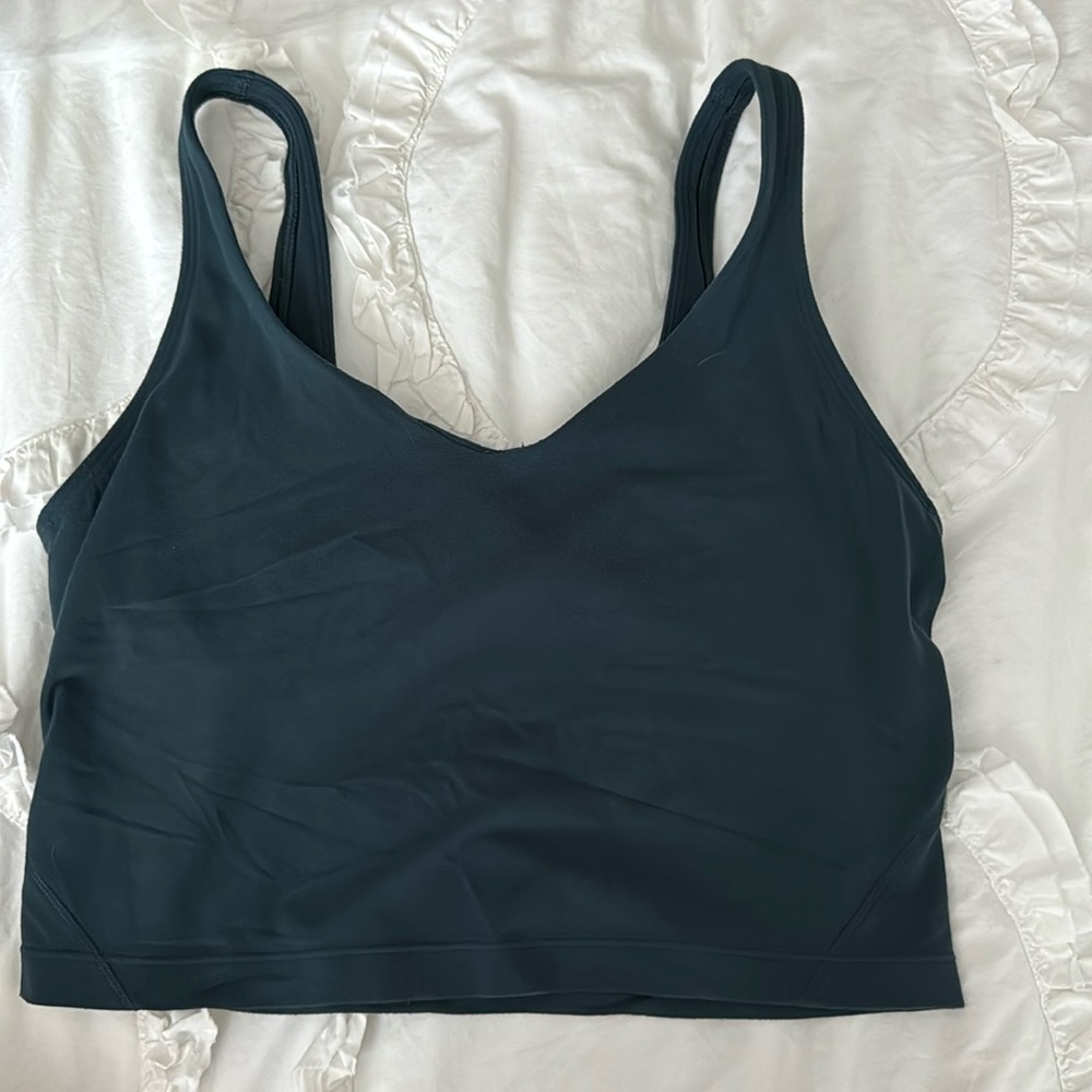 lululemon align tank size 6 dark teal